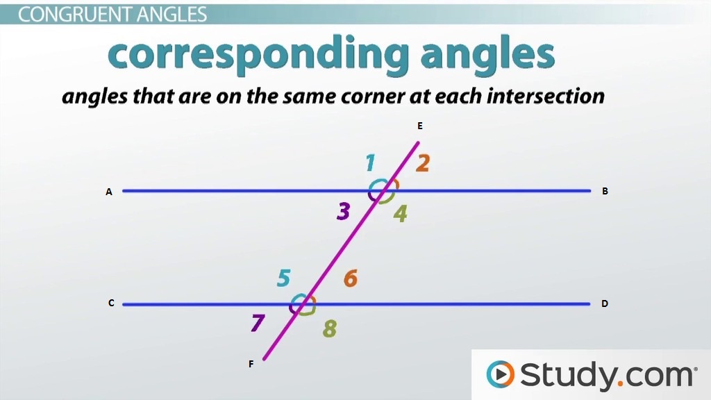 Corresponding Angles Examples 5705